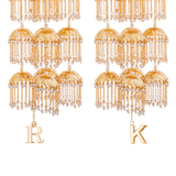 Golden Globetrotter Bridal Kaleera - Customized with Name Initials