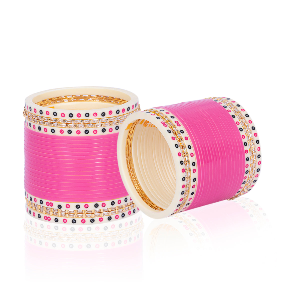 Pink Chura Bridal Chura Chotteylal and Sons - Main Image