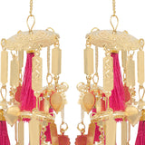 Golden & Pink Tassels Minimal Ceremonial Kaleera