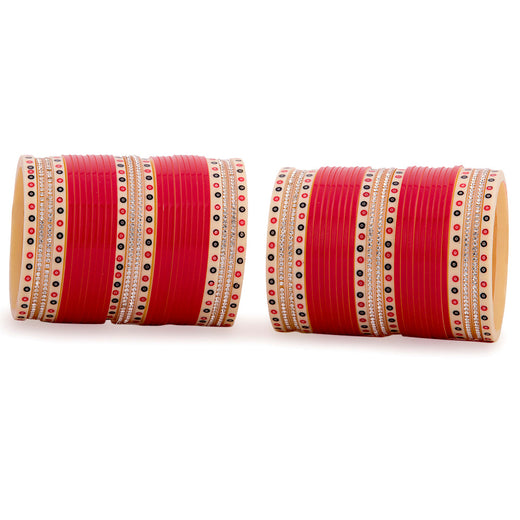 red bridal chura