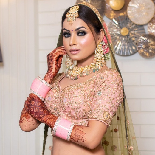 pink bridal chura