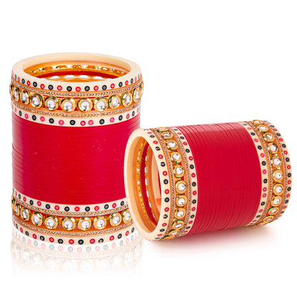 Red Hand Finish Designer Wedding | Bridal chura