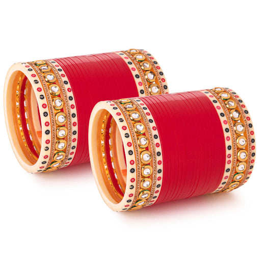 red bridal chura