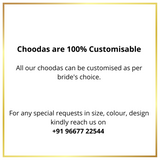 Hand Finished Designer Rani Pink Wedding Chooda/Choora/Chura for the Bride