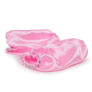 Plain Baby Pink Satin Chooda Cover - Ships Immediately