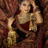 Golden Dome Pearl Hangings Bridal Kaleera - Customised with Small Ceremonial Kaleera