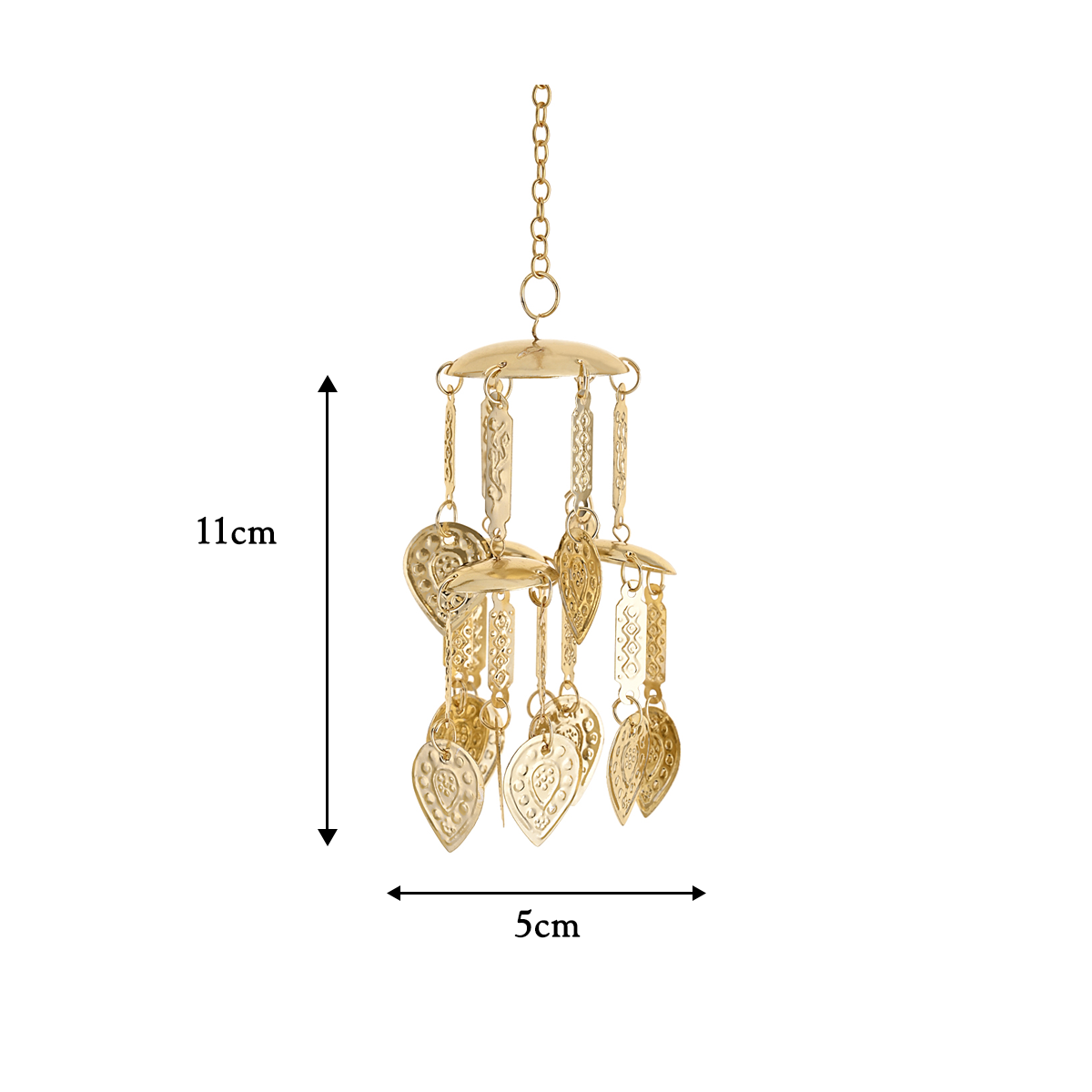 Golden Intricate Design Leaf Small Ceremonial Kaleera