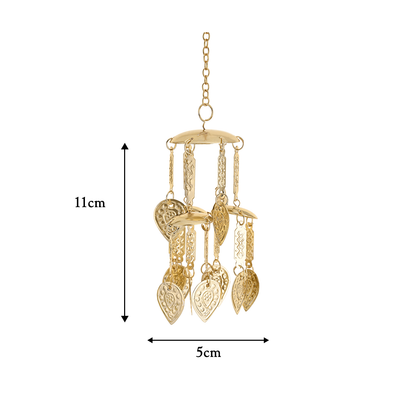 Golden Intricate Design Leaf Small Ceremonial Kaleera