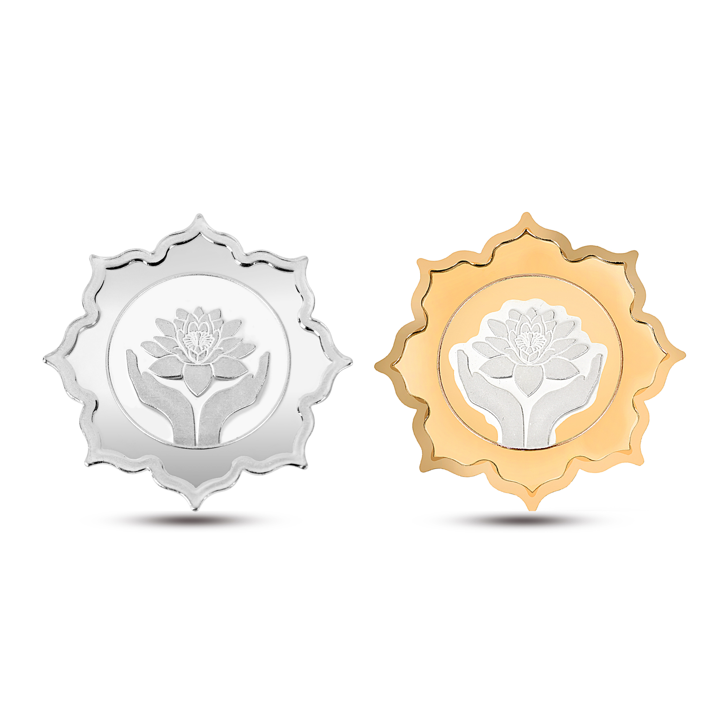 999 Lotus Design Finer Silver Coin | 10 gm silver