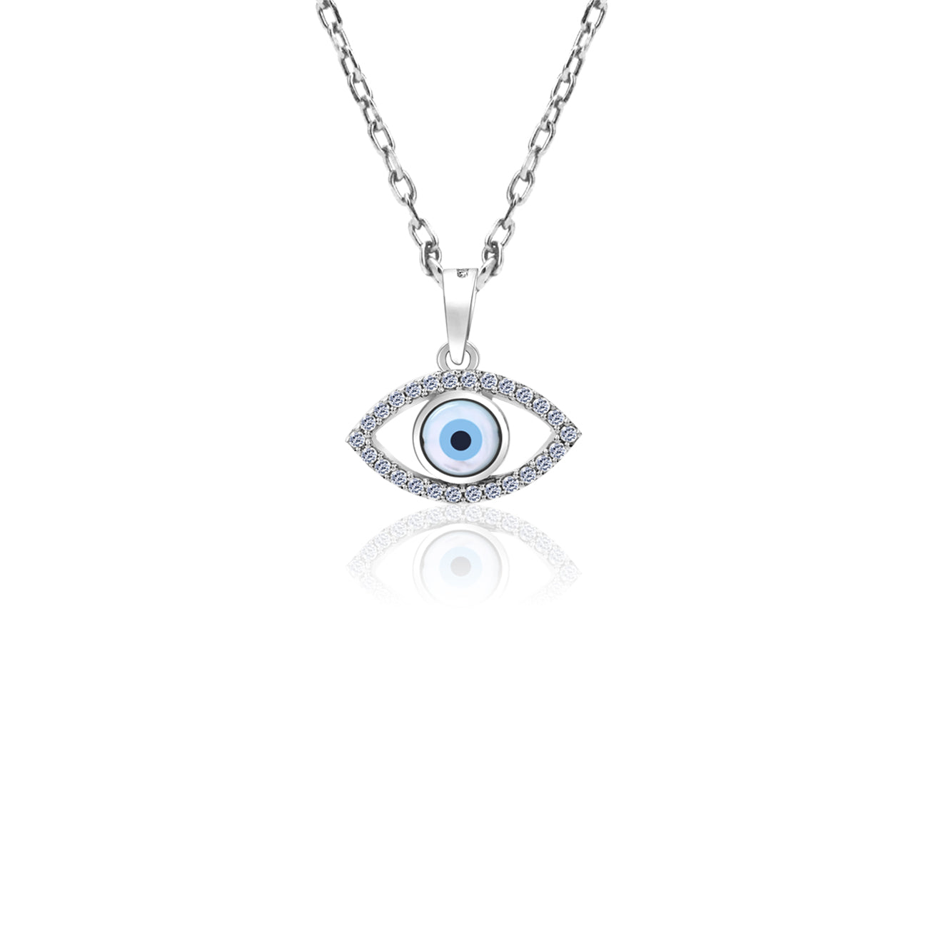 The Eye of Grace Silver Chain Pendent