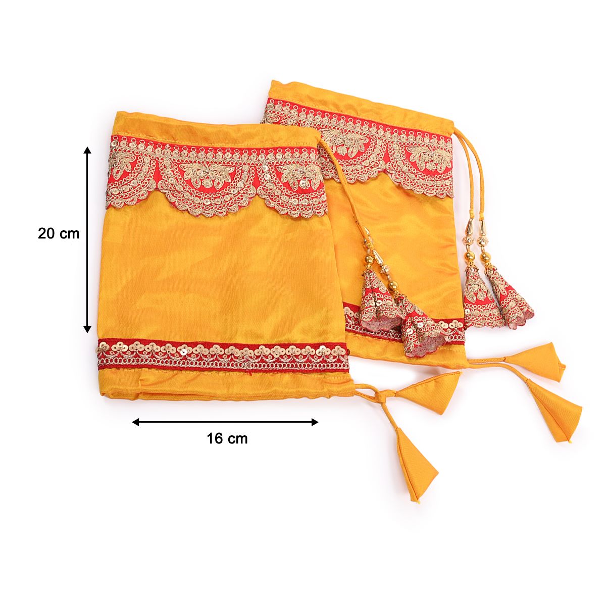 Pink Patchwork Yellow Chooda Cover