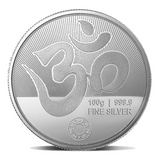 100 gm Lakshmi Ganesh MMTC Silver Coin